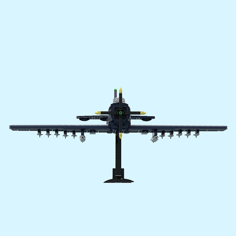 Goat Bricks US Navy AD-2 Skyraider Building Blocks Model