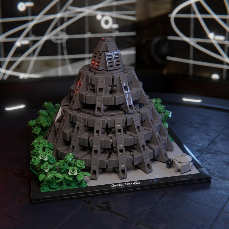Goat Bricks Star Movie Yavin 4 Rebel Base - Architecture Scale Building Blocks Model
