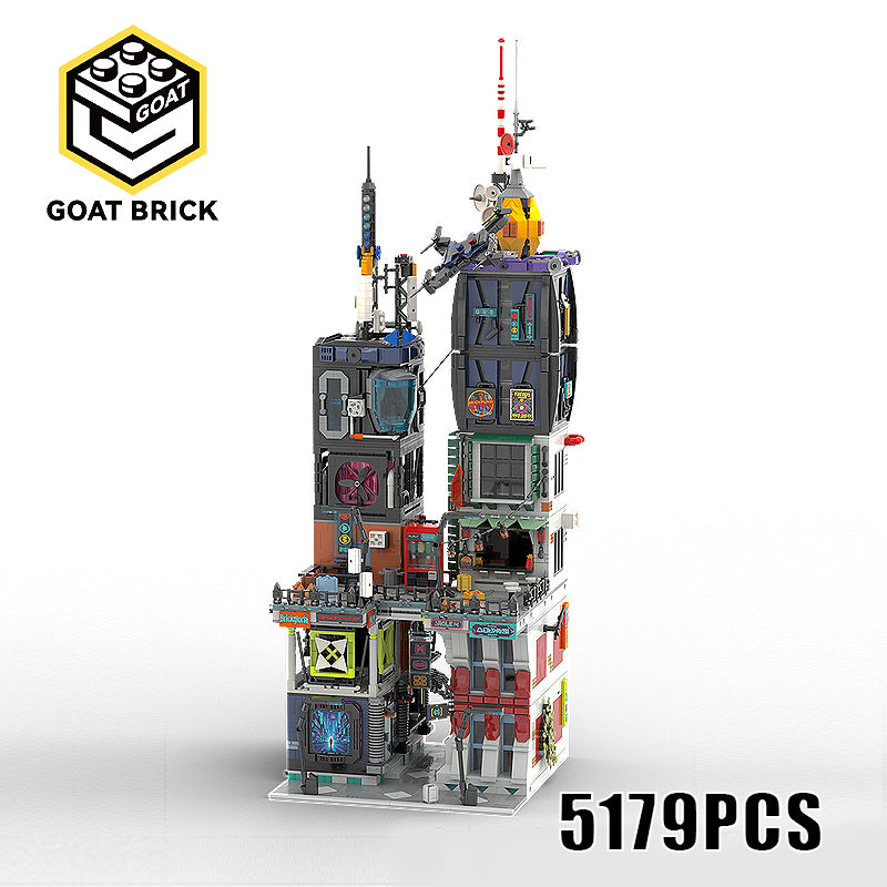 Goat Bricks Brickpunk City 2 Building Blocks Model