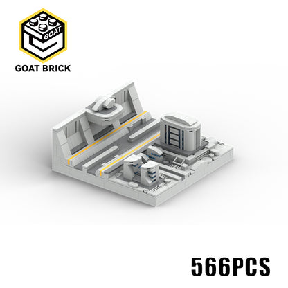 Goat Bricks Star Movie Coruscant Diorama Building Blocks Model