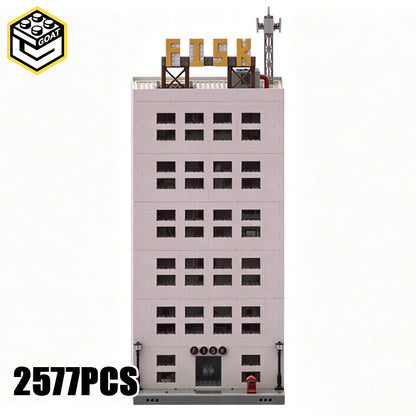 Goat Bricks Super Heroes Marvel Movie Fisk Tower Street View Model