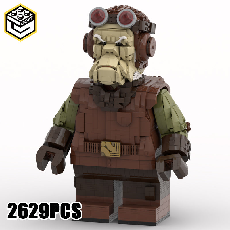 Goat Bricks Star Movie Kuiil Mega Figure Model
