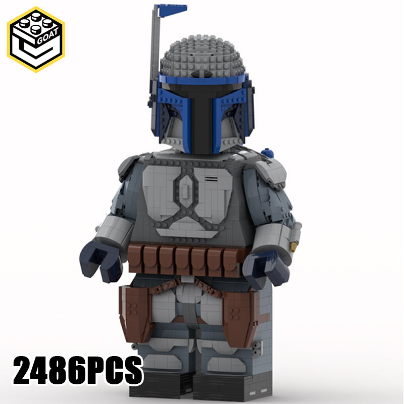 Goat Bricks Star Movie Jango Fett Mega Figure Model