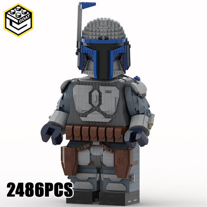 Goat Bricks Star Movie Jango Fett Mega Figure Model