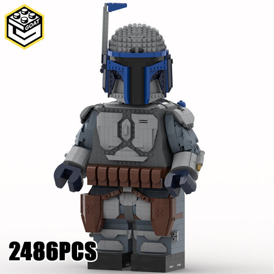 Goat Bricks Star Movie Jango Fett Mega Figure Model