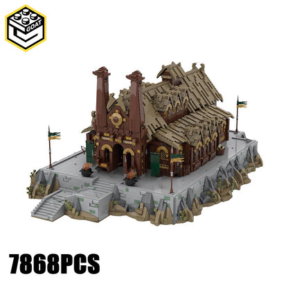 Goat Bricks UCS Edoras - Meduseld Golden Hall Building Blocks Model