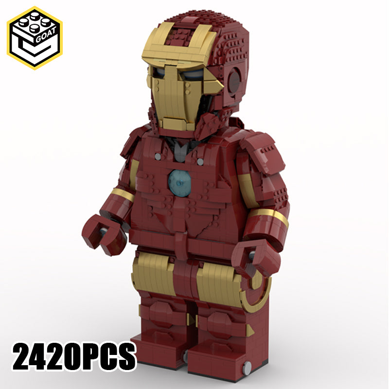 Goat Bricks Star Movie Iron Man Mega Figure Model