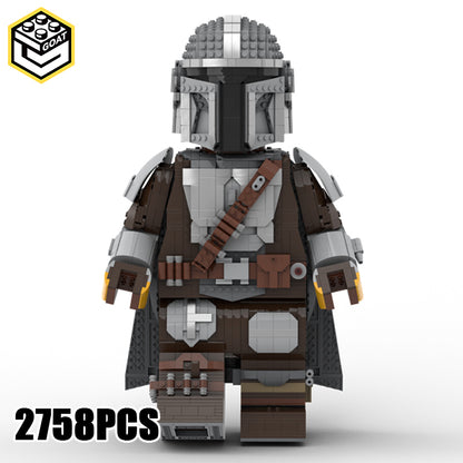 Goat Bricks Star Movie The Mandalorian Mega Figure Model