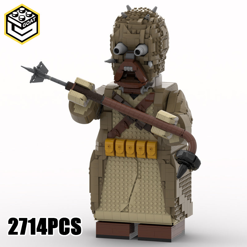 Goat Bricks Star Movie Tusken Raider Mega Figure Model