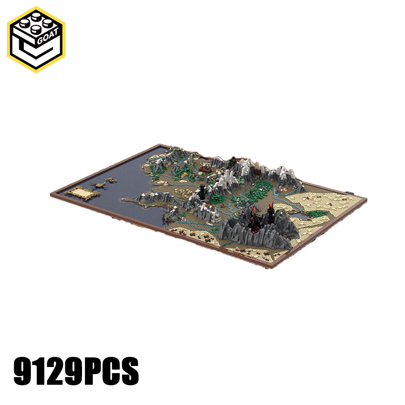 Goat Bricks UCS Middle Earth Map Building Blocks Model