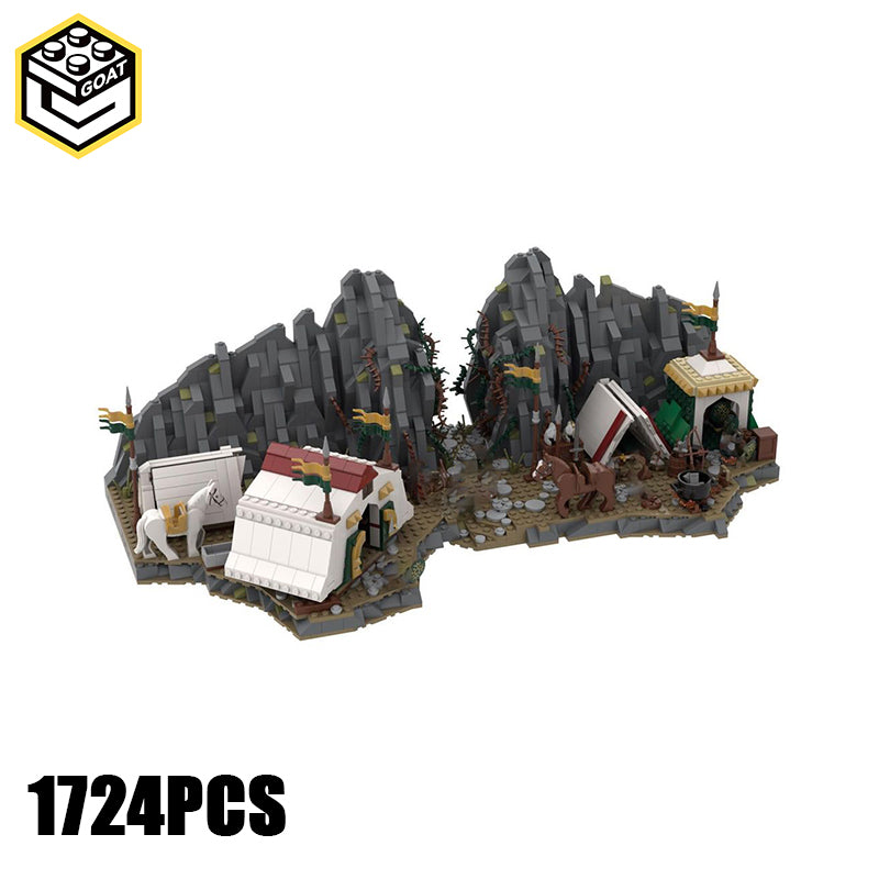 Goat Bricks Marshalling at Dunharrow Building Blocks Model