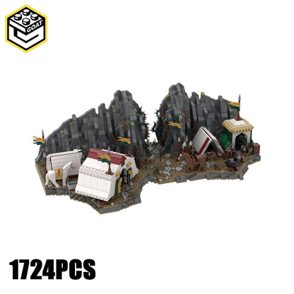 Goat Bricks Marshalling at Dunharrow Building Blocks Model