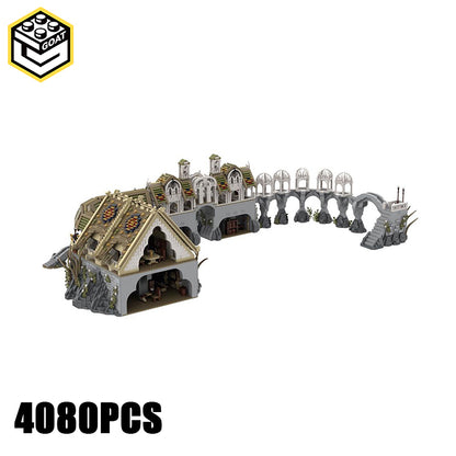 Goat Bricks UCS Rivendell - Great Walls Building Blocks Model