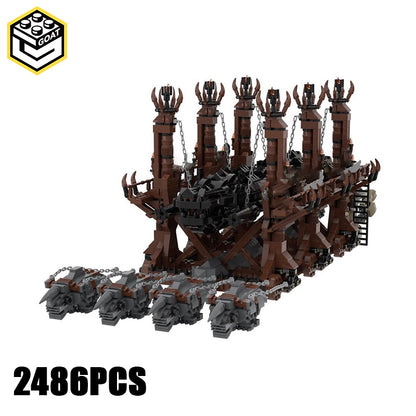 Goat Bricks Wolf's Head Grond Building Blocks Model